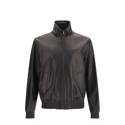 Leather Zip Jacket - Image 1
