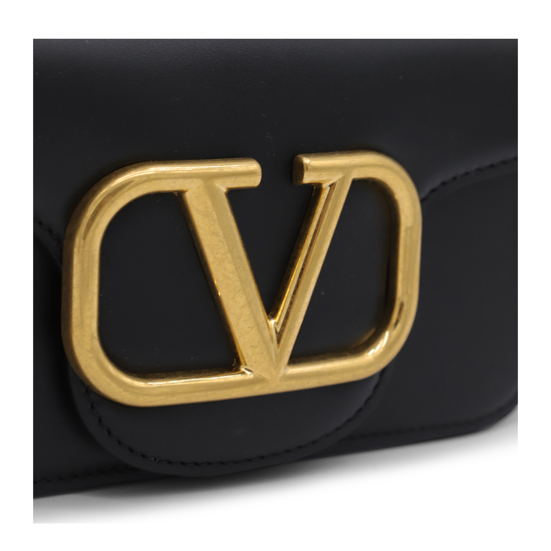 Locò Small Calfskin Shoulder Bag - Black - Image 4
