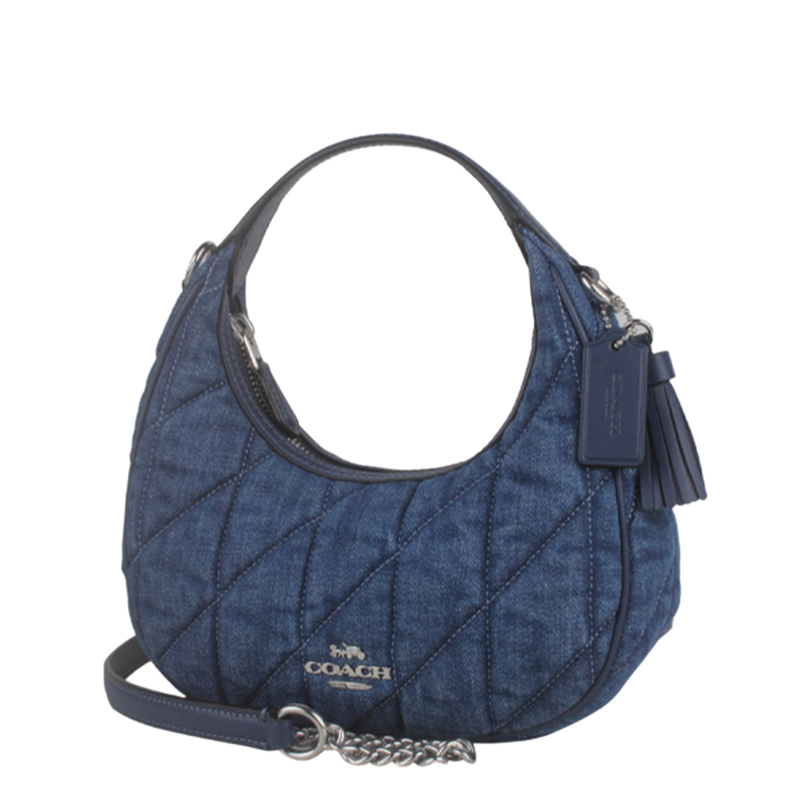 Carmen Mini Crossbody Bag With Quilting Denim - Image 2