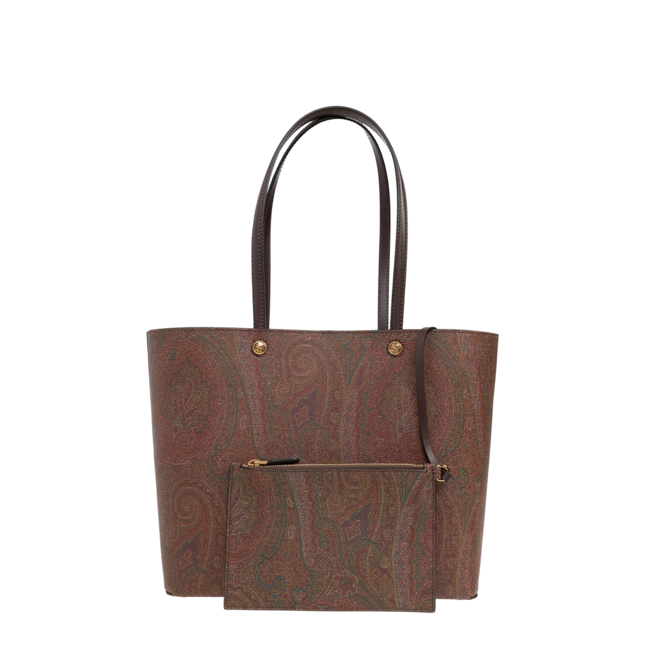 Essential Medium Paisley Tote Bag Brown - Image 4