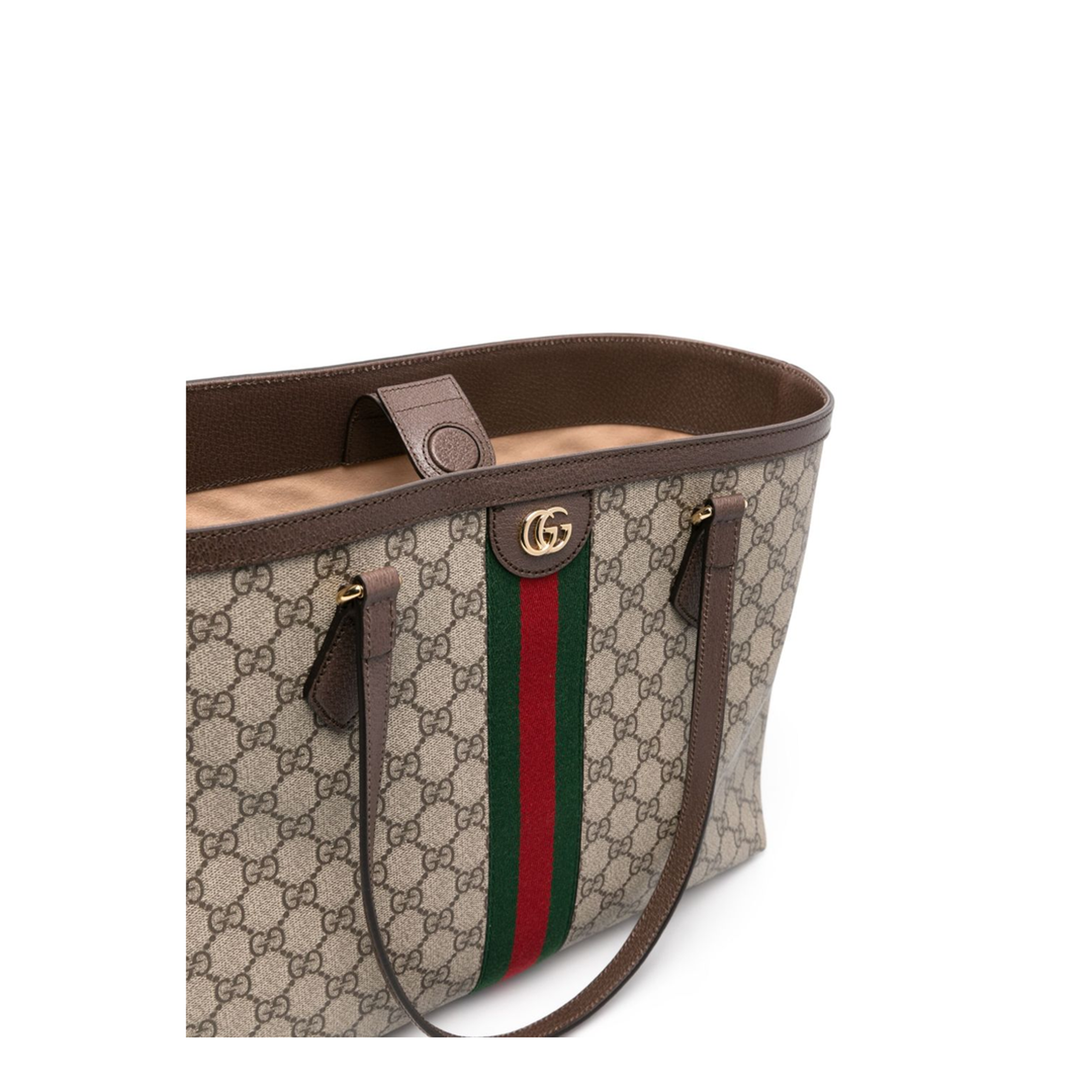 Ophidia Gg Middle-Sized Tote Bag Brown - Image 3