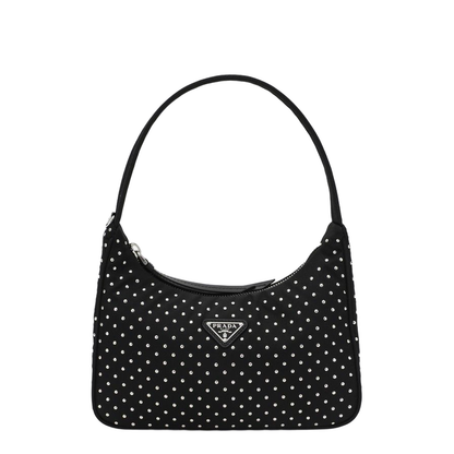 Black Re-Edition Handbag with Studs - Image 1