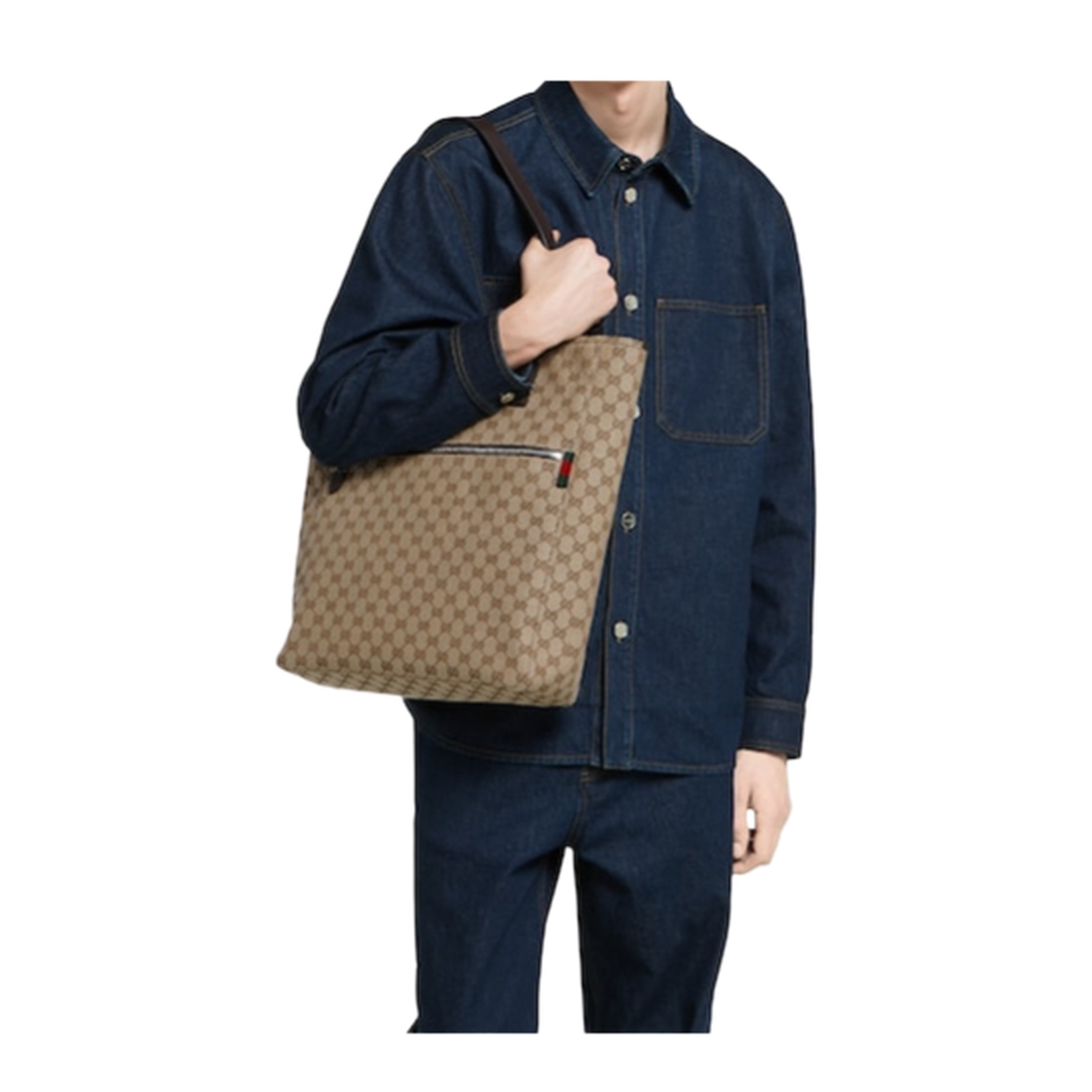 GG Canvas Large Tote Bag - Image 4