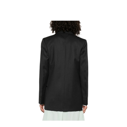Notched-Lapels Wool Blazer - Image 3