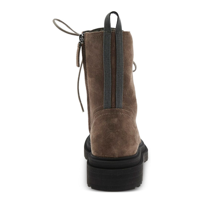 Suede Combat Boots - Image 3