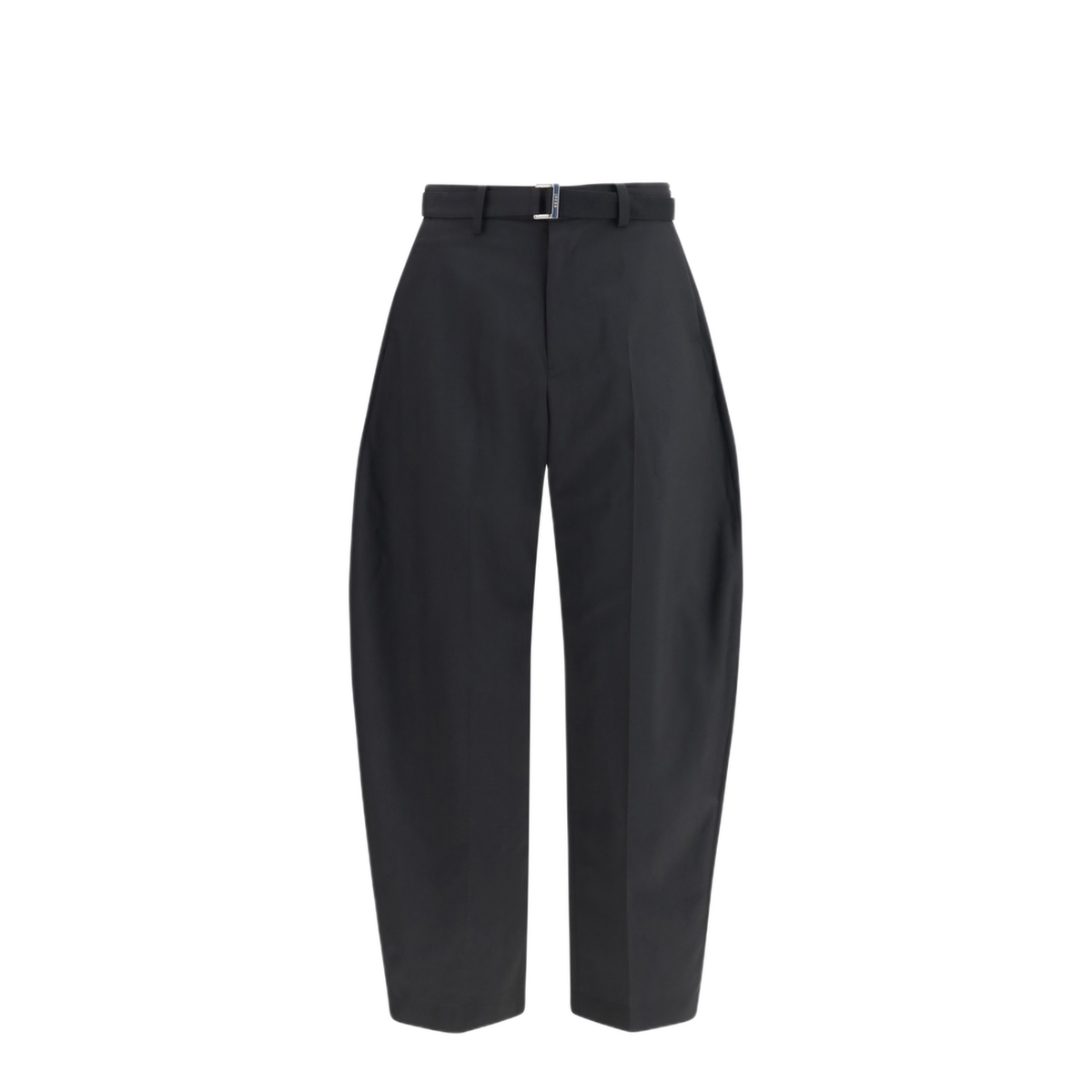 Wool Tailored Pants With Belt - Image 1