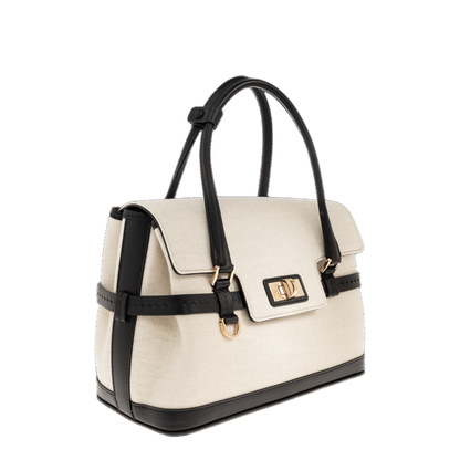 Margaux25 Calf Leather Top-Handle Bag - Mud - Image 4
