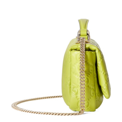 GG Milano Small Exotic Leathers Top Handle Bag - Lime Green - Image 3