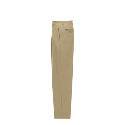 Wool Gabardine High-Waisted Carrot Trousers - Image 2