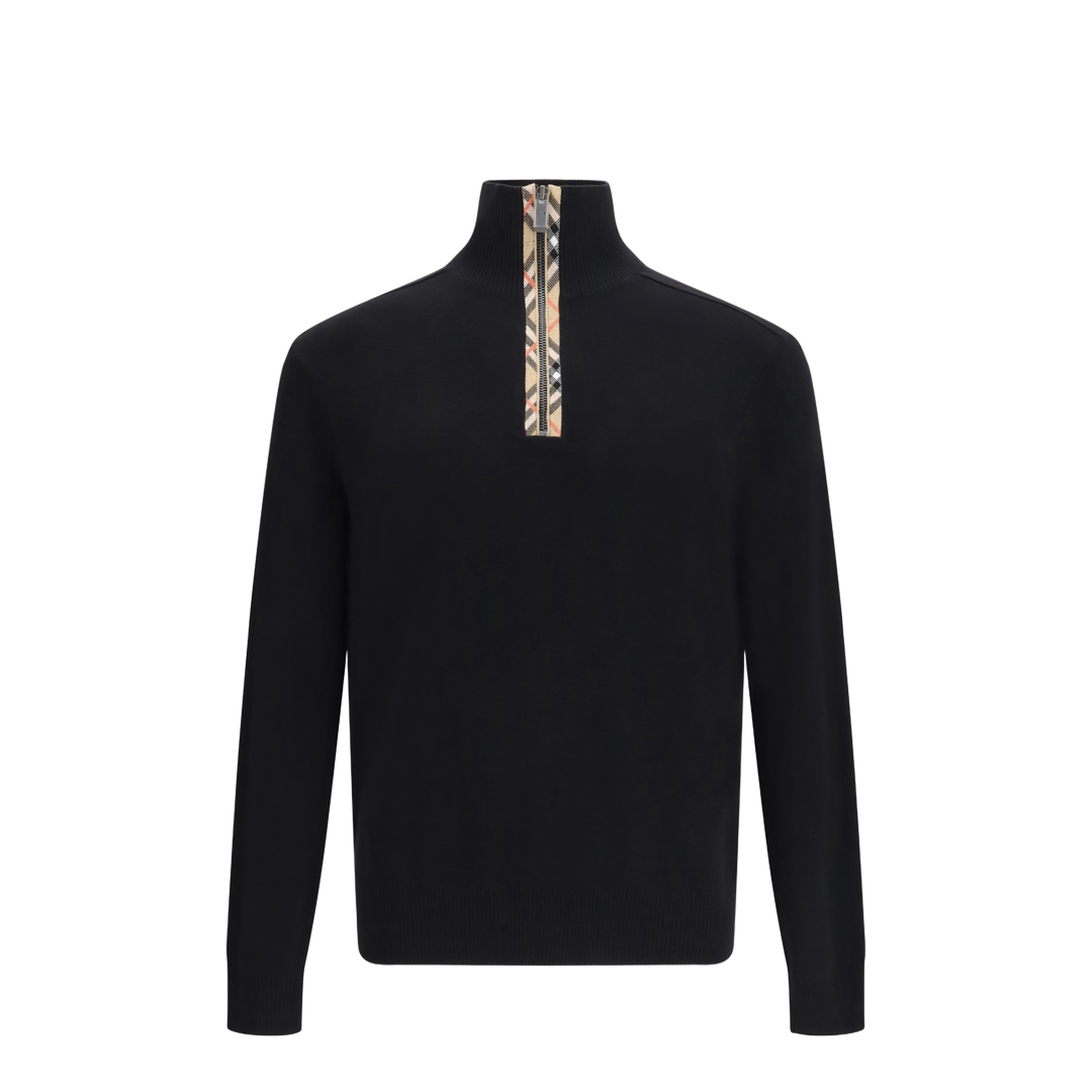 Check Wool Sweater - Image 1