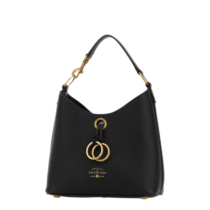 Carrie Small Calfskin Handbag - Black - Image 2