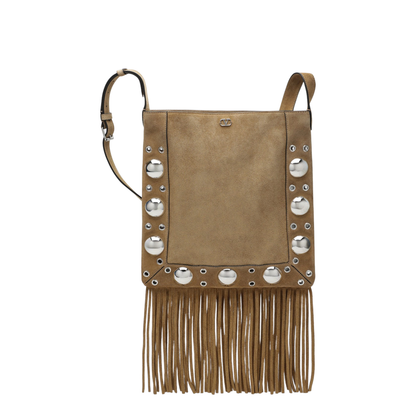 Nellcôte Suede Shoulder Bag - Havana Beige - Image 1