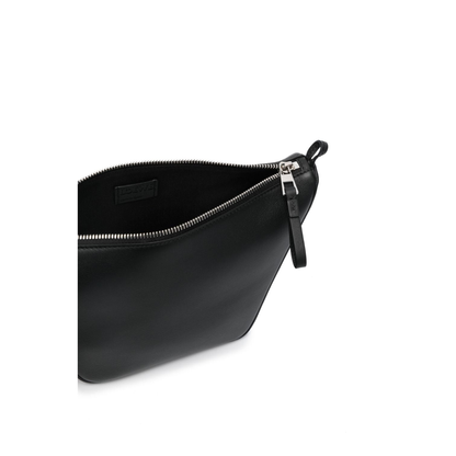 Hammock Mini Calfskin Hobo Bag - Black - Image 2