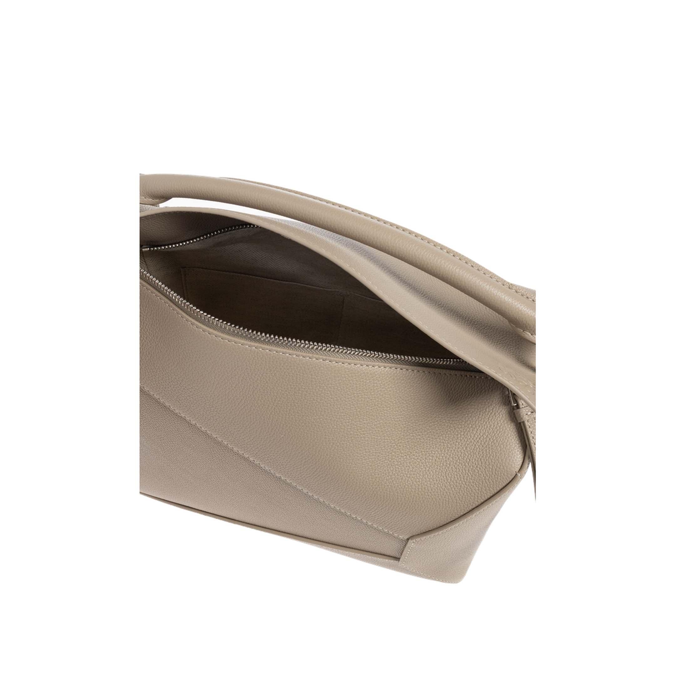 Puzzle Edge Medium Soft Grained Calfskin Shoulder Bag - Clay - Image 4