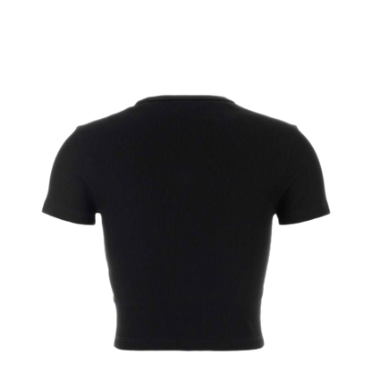 Ribbed Logo-Patch T-Shirt - Image 2