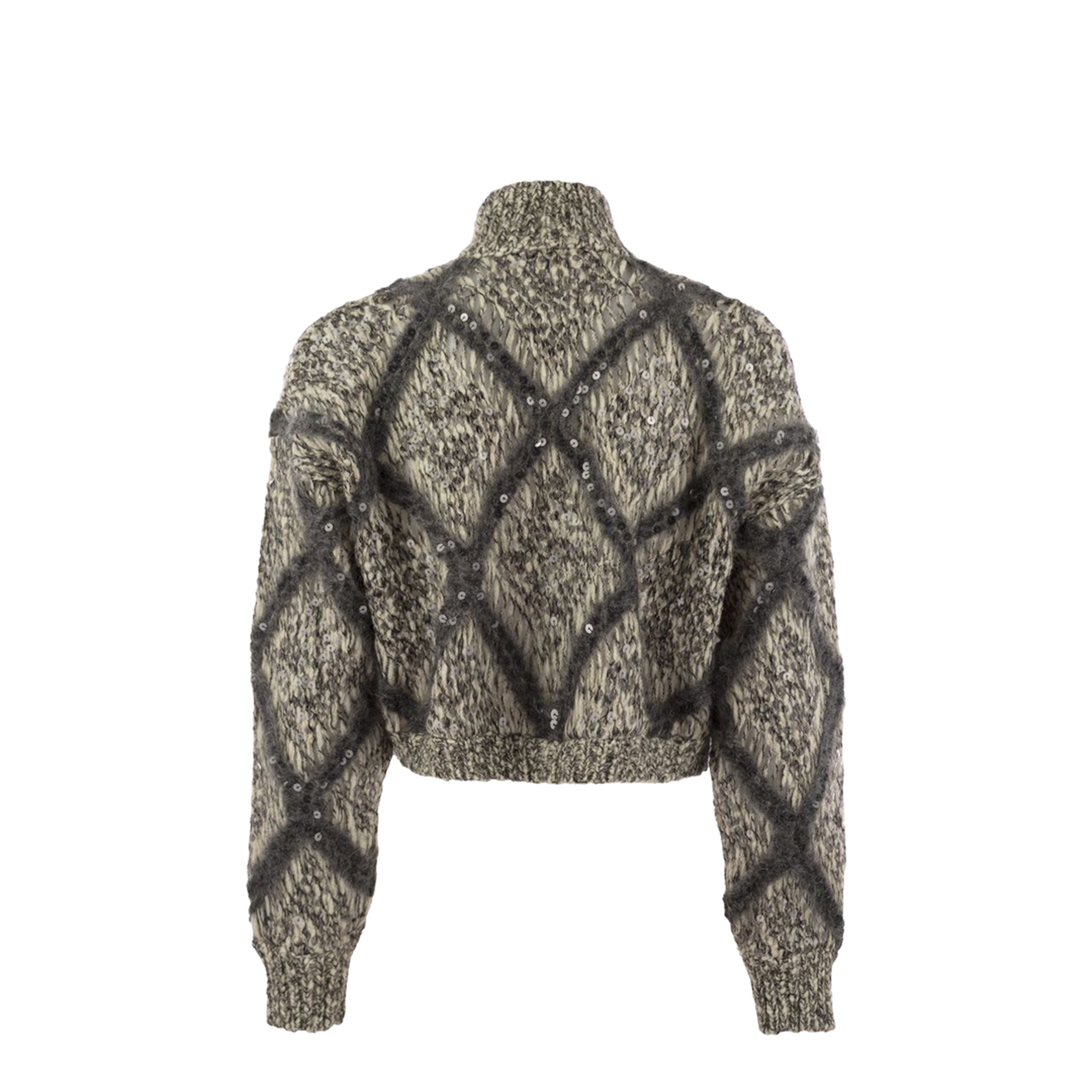 Knitted Wool Blend Cardigan - Image 2