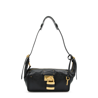 Paddington Grained Buffalo Leather Crossbody - Black - Image 1