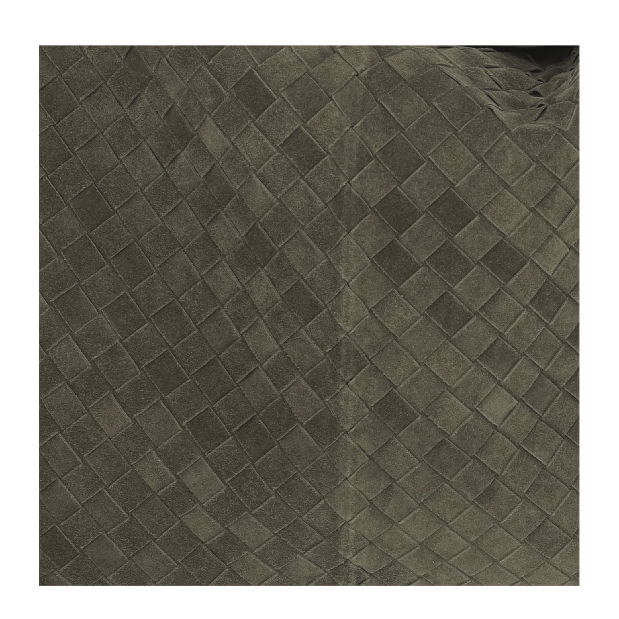 Hop Large Intrecciato Shoulder Bag Suede Mud - Image 4