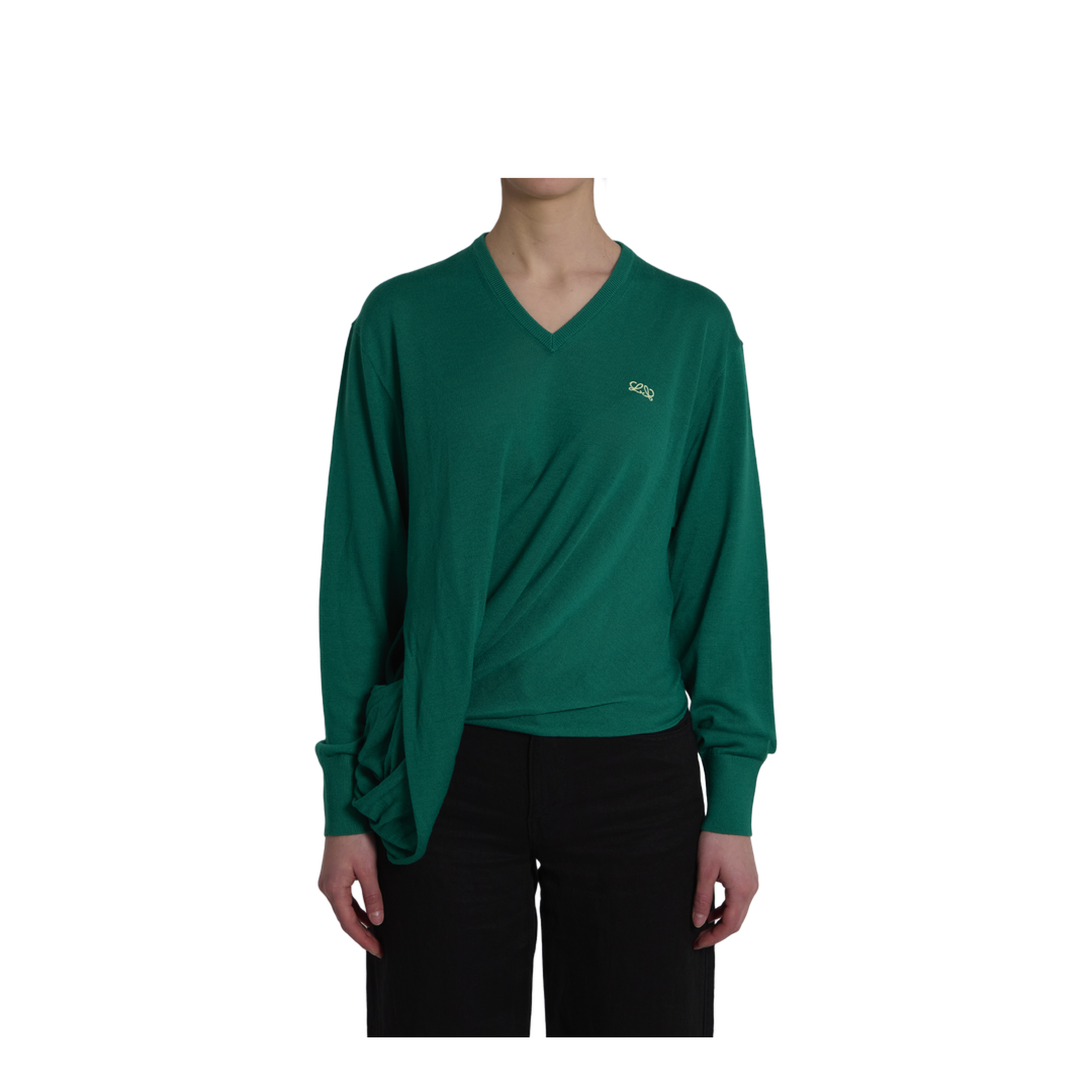 Green Wool Sweater - Image 1