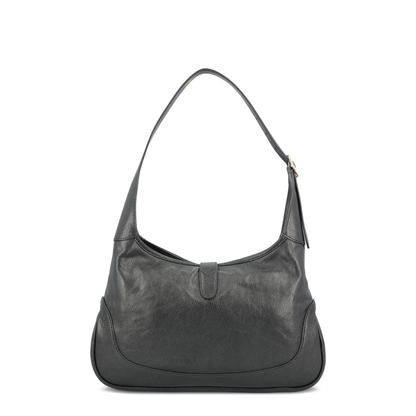 Jackie 1961 Medium Soft Grainy Leather Shoulder Bag - Black - Image 3