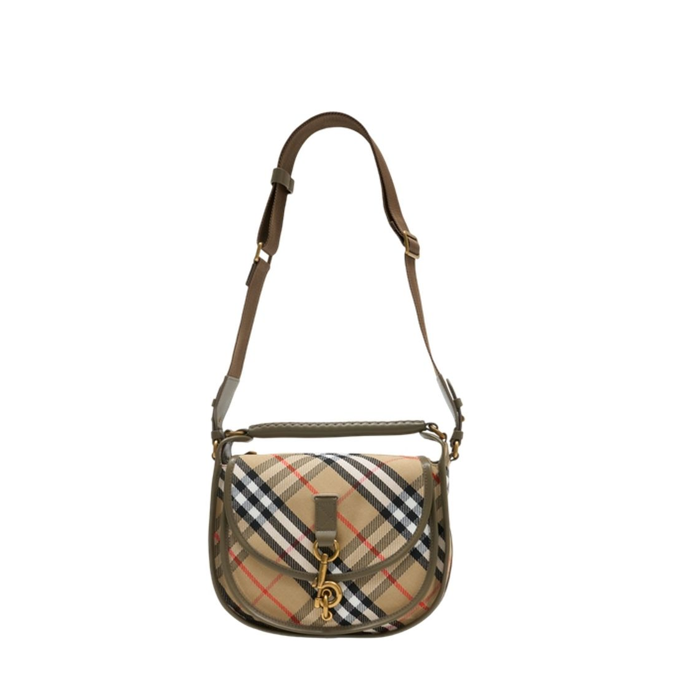 Embroidered Fabric B Clip Handbag - Image 1