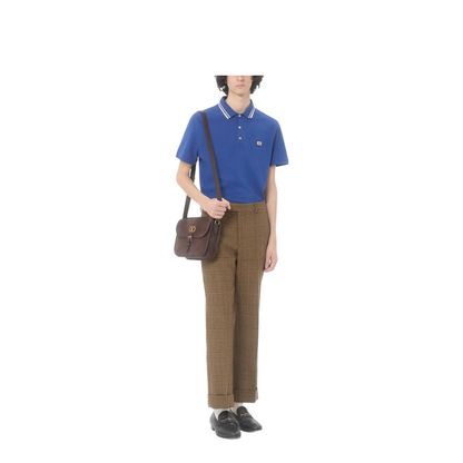 Cotton Piqué Polo Shirt with Vlogo Patch - Image 4