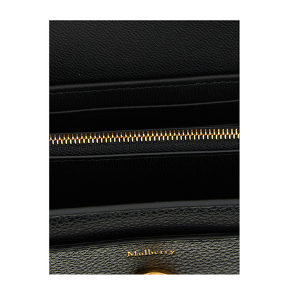 Mulberry Medium Darley Wallet In Black Small Classic Grain - Image 3