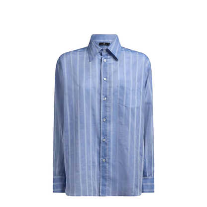 STRIPED COTTON SHIRT - Image 1