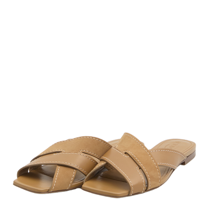 Smooth and Suede Leather Slides - Image 2