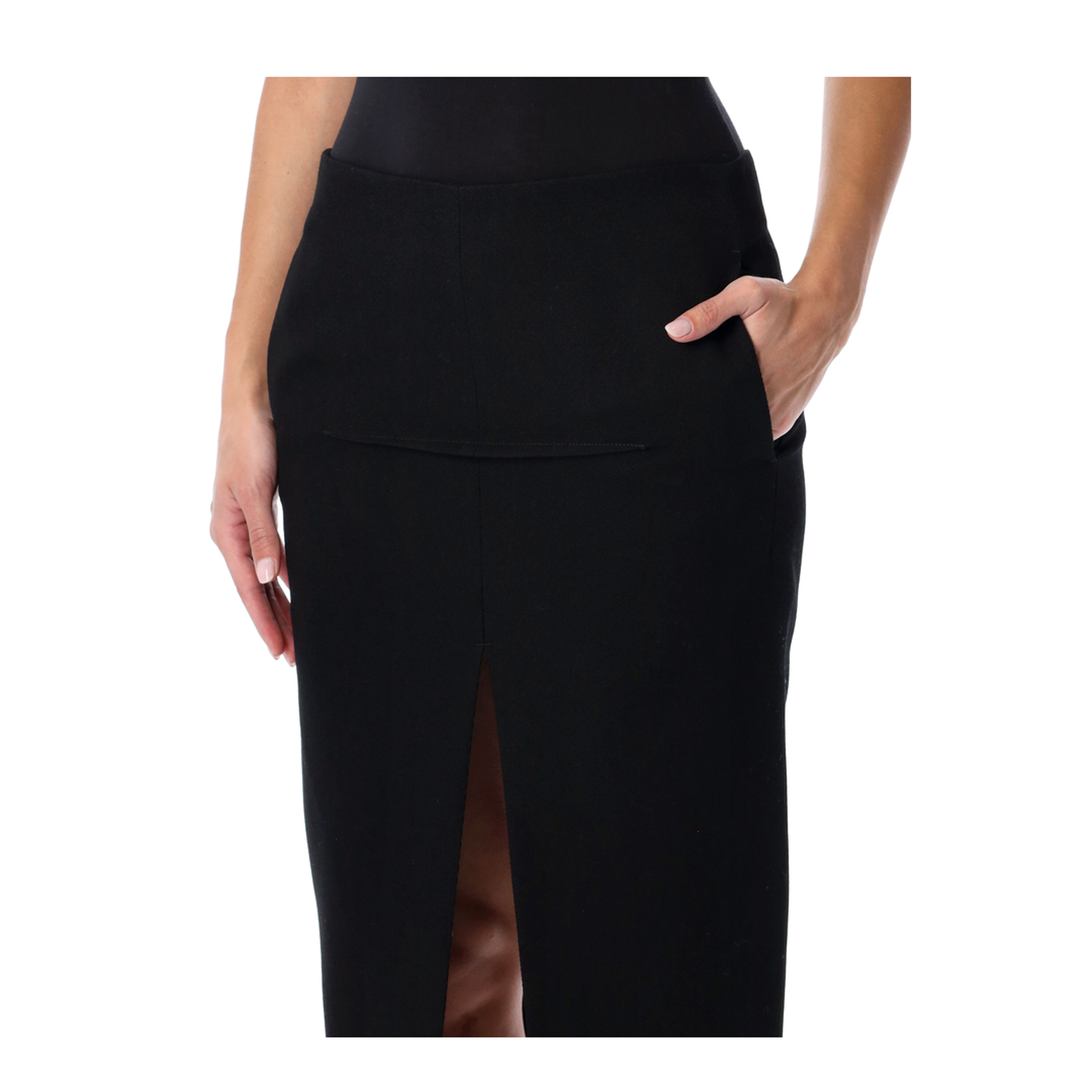 Long Skirt with Center Slits - Image 3