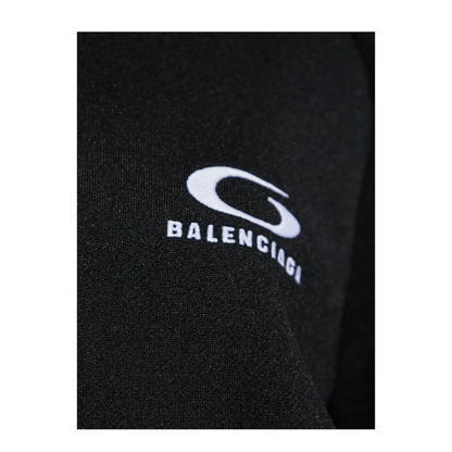 Black Cotton Zip-Up Tracksuit Jacket - Image 5