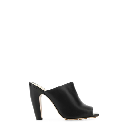 Black Nappa Leather Canalazzo Sandals - Image 1