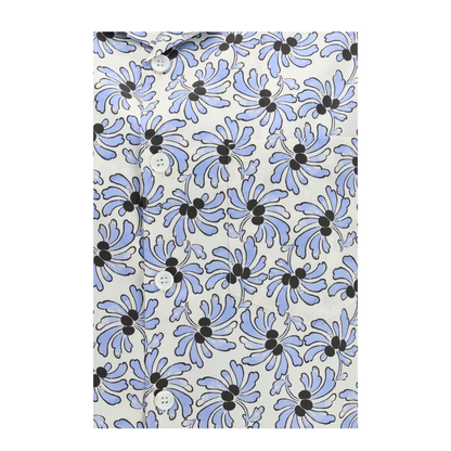 Cotton Shirt with Floral Print - Image 3