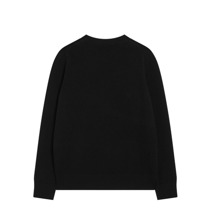 Black Wool and Cashmere Sweater - Image 2
