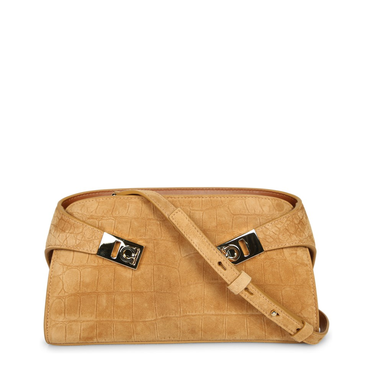 Mini Goat Leather Crossbody Bag - Naturale - Image 1