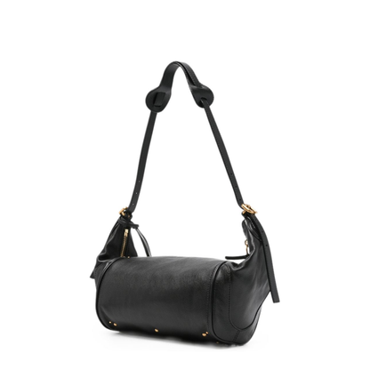 Paddington Grained Buffalo Leather Crossbody - Black - Image 5