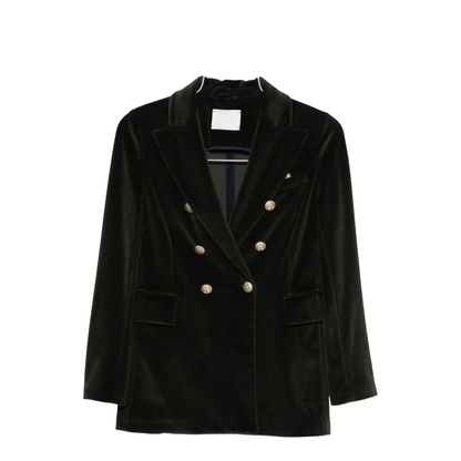 Cotton Double-Breasted Jacket - Image 1