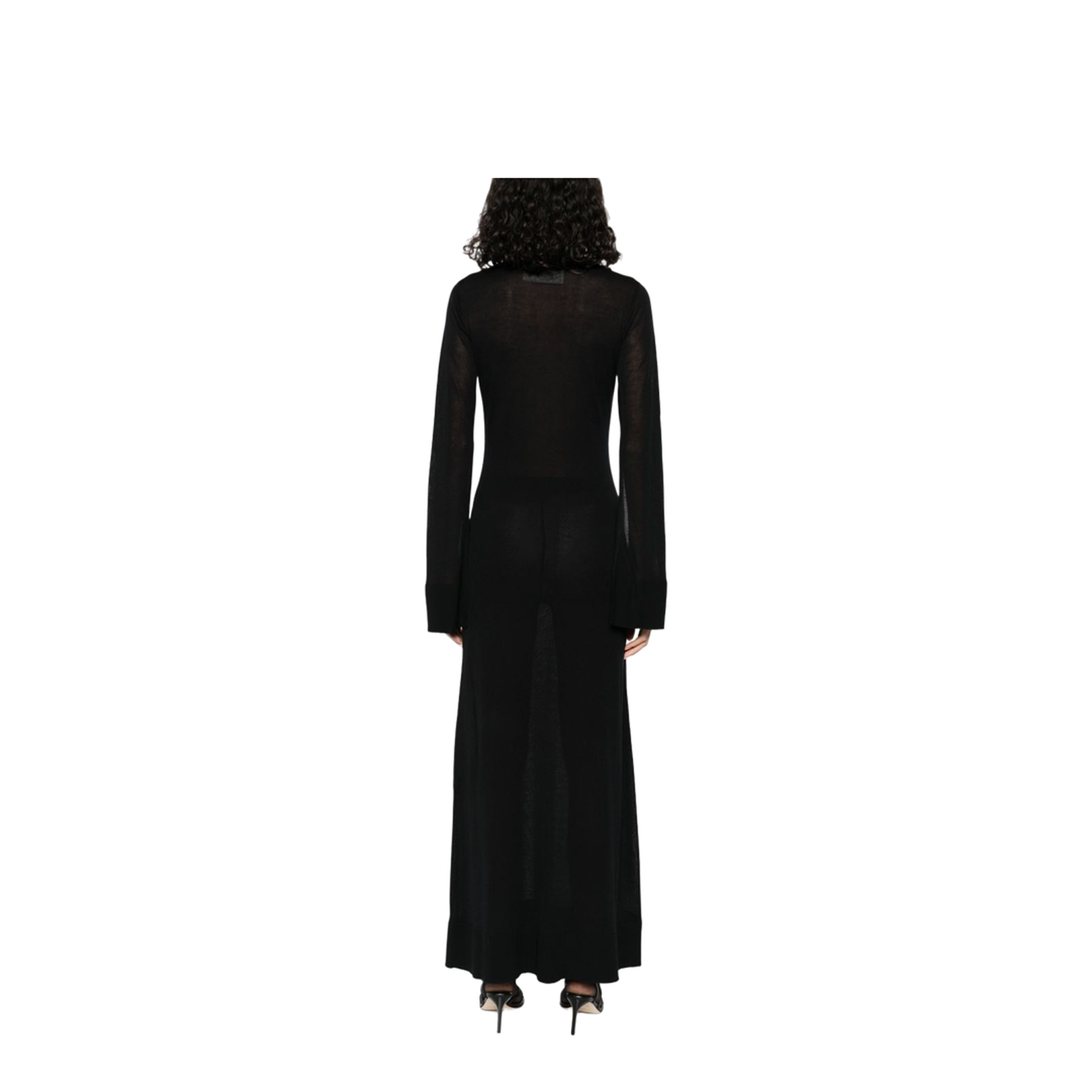Black Roll Neck Dress - Image 3
