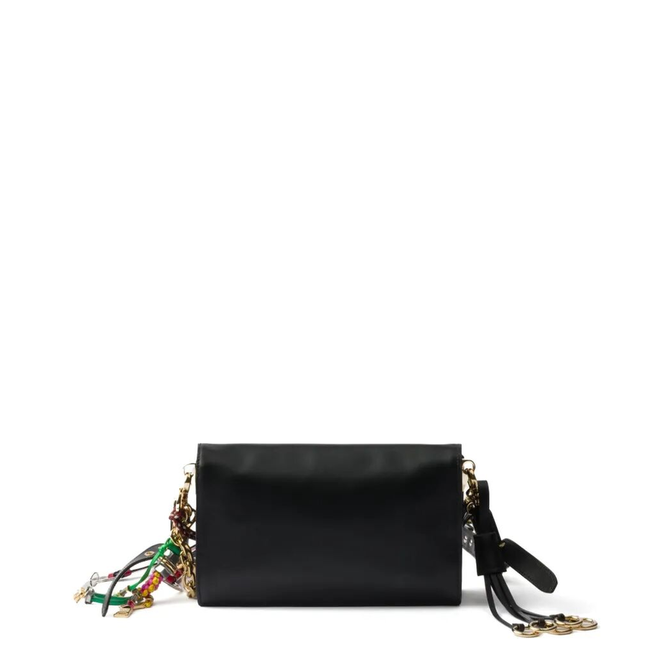 Soft Sound Small Leather Shoulder Bag with Charms - Image 2