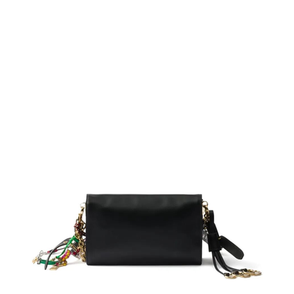 Soft Sound Small Leather Shoulder Bag with Charms - Image 2