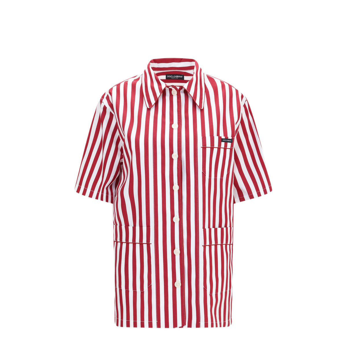 Striped Poplin Shirt - Image 1