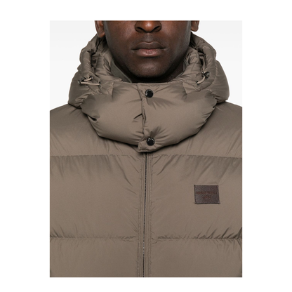 Water-repellent, quilted ripstop nylon hooded down jacket - Image 5