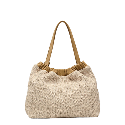 Cristina One Size Two-Way Weave Tote - Natural - Image 2