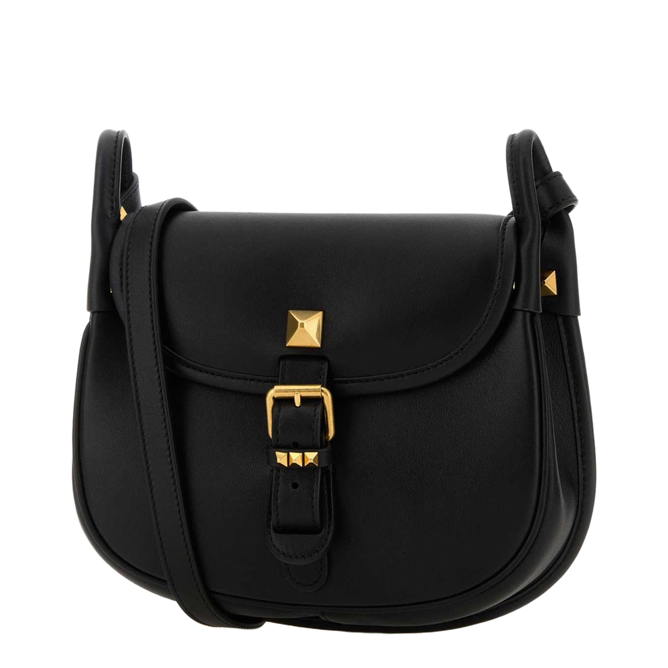 Flaneuse Leather Crossbody Bag - Black - Image 2