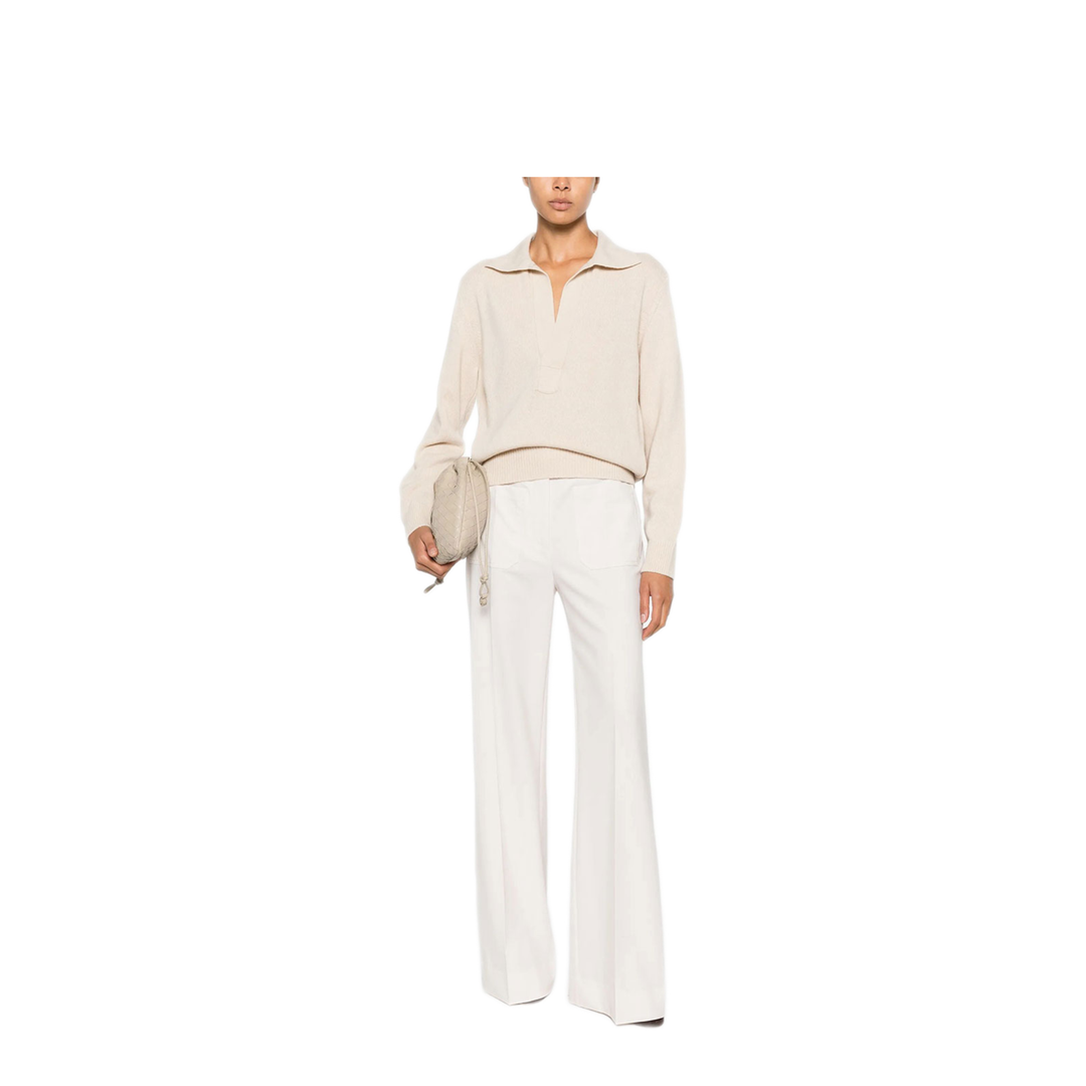 Genevieve Polo Jumper in Merino Wool - Image 2