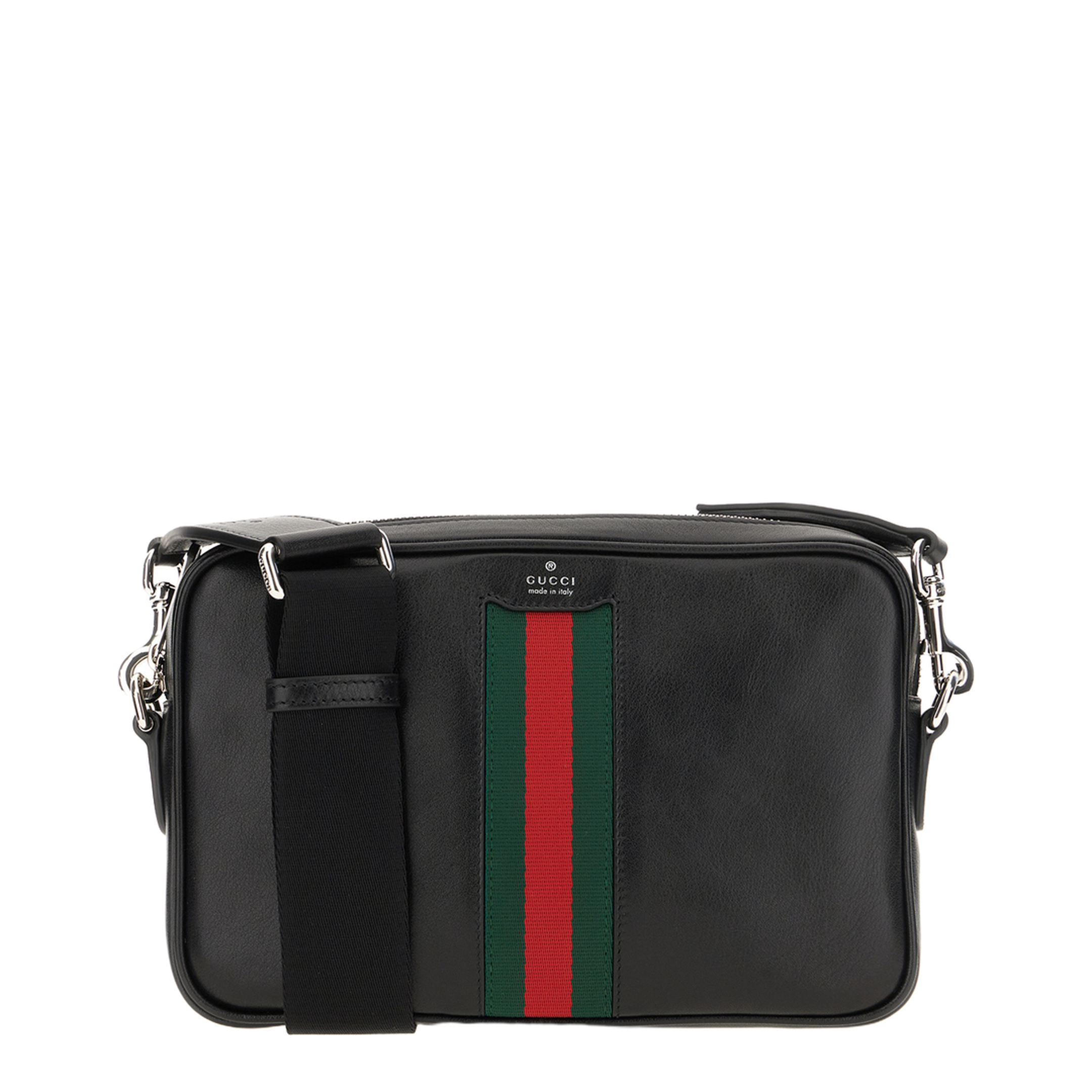 Web Trademark Small Crossbody Bag - Black - Image 1