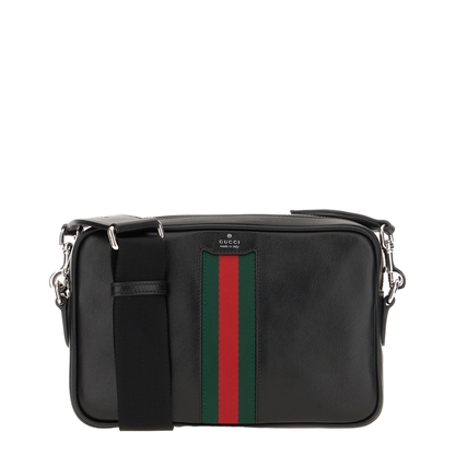 Web Trademark Small Crossbody Bag - Black - Image 1
