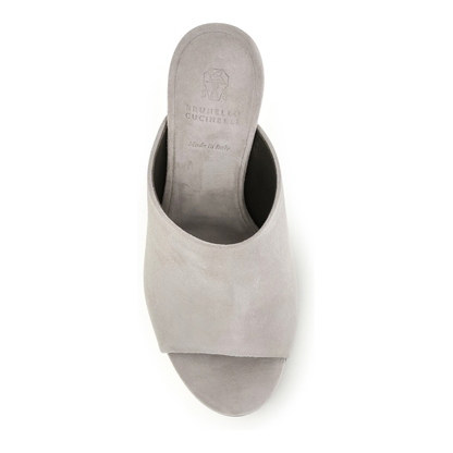 Suede Mules with Precious Heels - Image 4