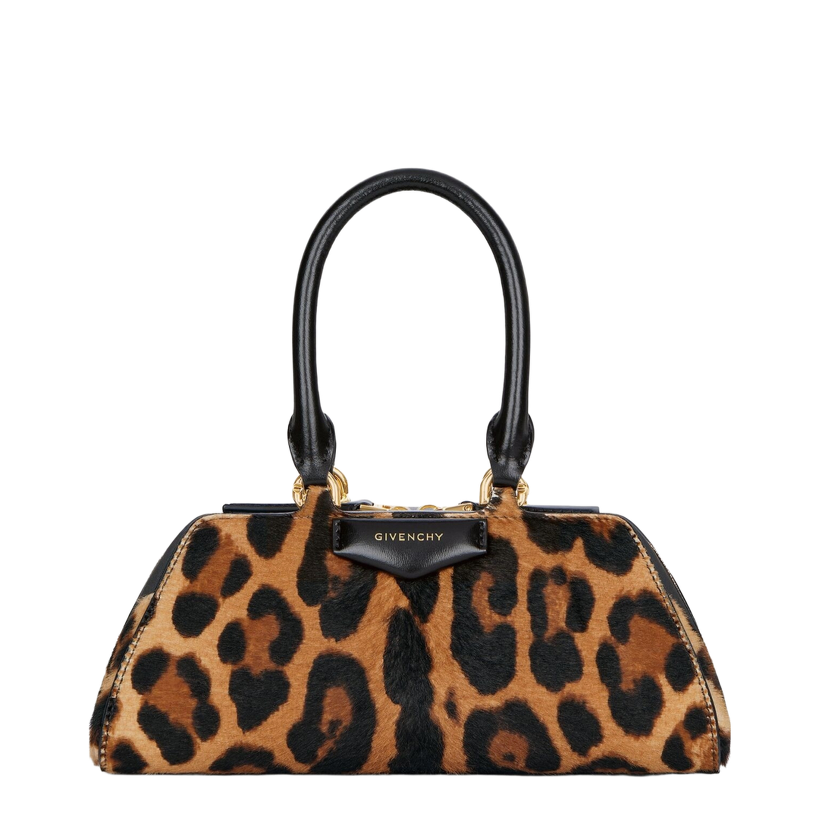 Mini Antigona East-West Bag in Leopard Pony Effect Leather - Image 1