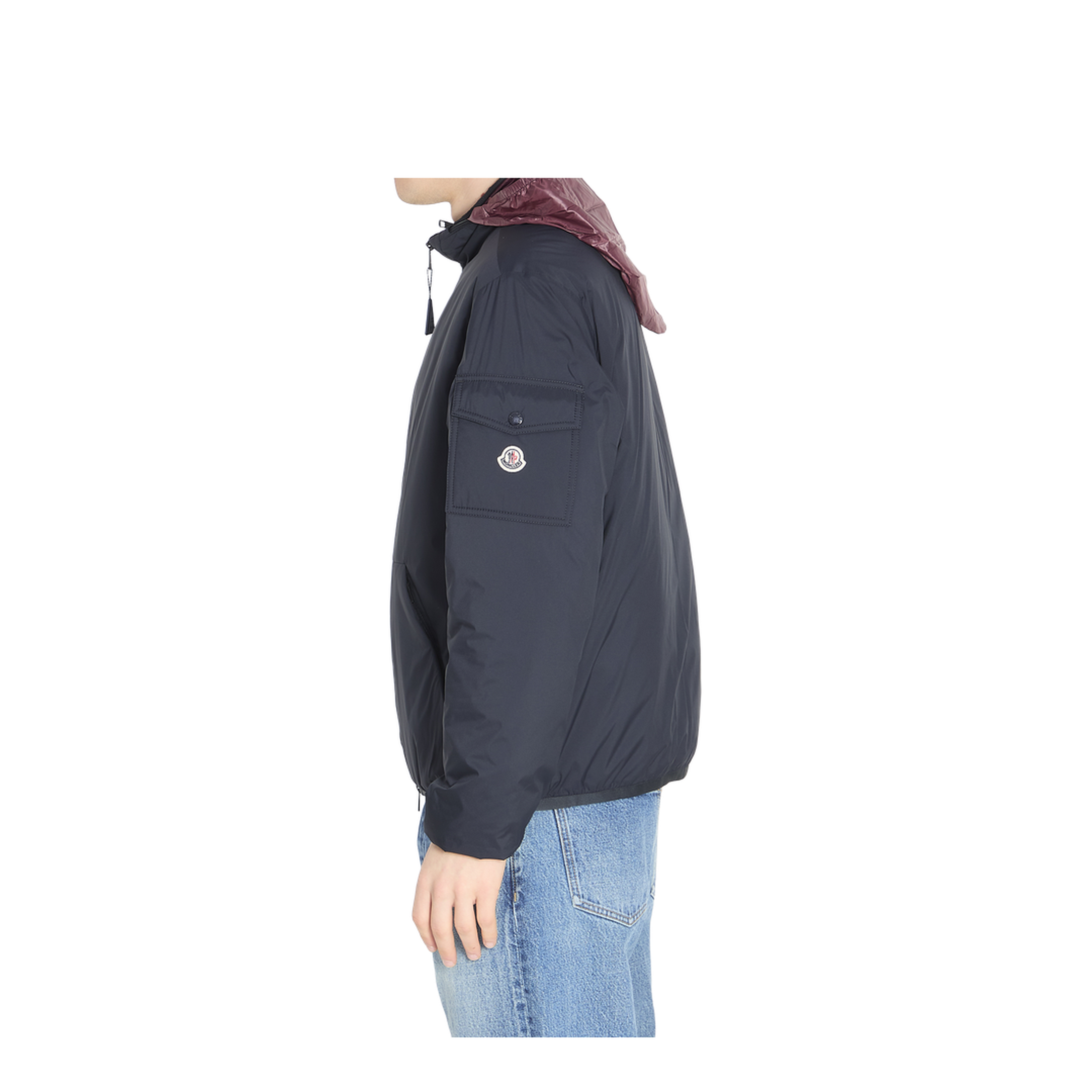Dark Blue Nylon Breezes Down Jacket - Image 5